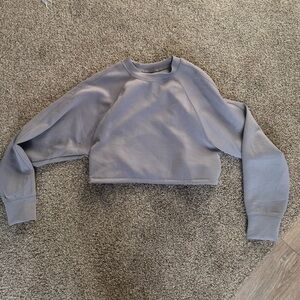 Abercrombie YPB cropped crew neck sweatshirt